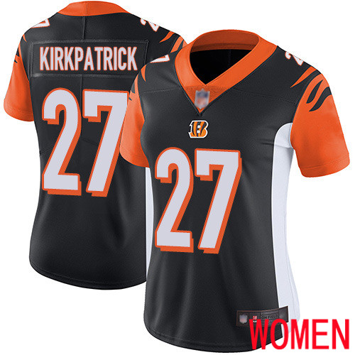 Cincinnati Bengals Limited Black Women Dre Kirkpatrick Home Jersey NFL Footballl #27 Vapor Untouchable->youth nfl jersey->Youth Jersey
